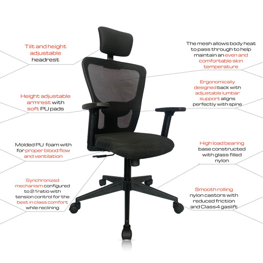 FORGE Chair - Premium Ergonomic chair from ARMORI - Just Rs. 8499! Shop now at ARMORI